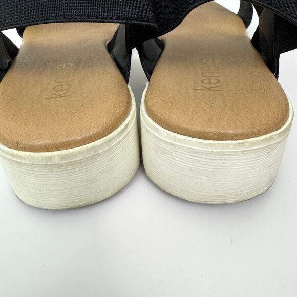 Kensie Women Everlee Casual Sandal Size 8.5 Stretch Comfort Cushion Summer Black - Picture 8 of 10
